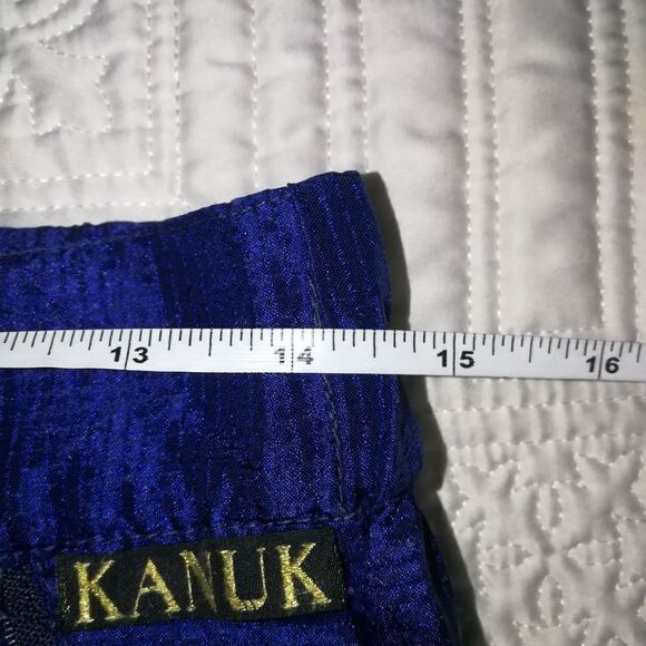 𝅺KANUK Cobalt Blue Waterproof Tapered Rain Pants Size Medium - Picture 12 of 15